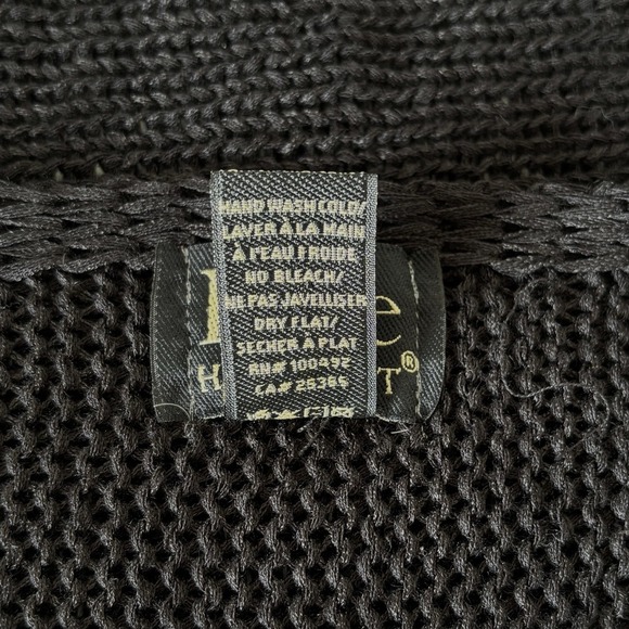 Pure Handknit Women's Large Tunic Dress Color Block Open Knit Lagenlook Hippie - Picture 12 of 15